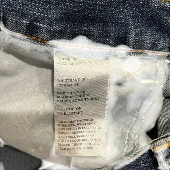 Edison Atlas Athletic Jeans Size 36x34 - Picture 4 of 6